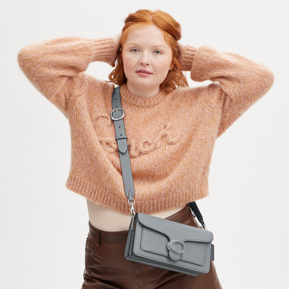 Coach Tabby Shoulder Bag 26 Gray Blue - Picture 7 of 16